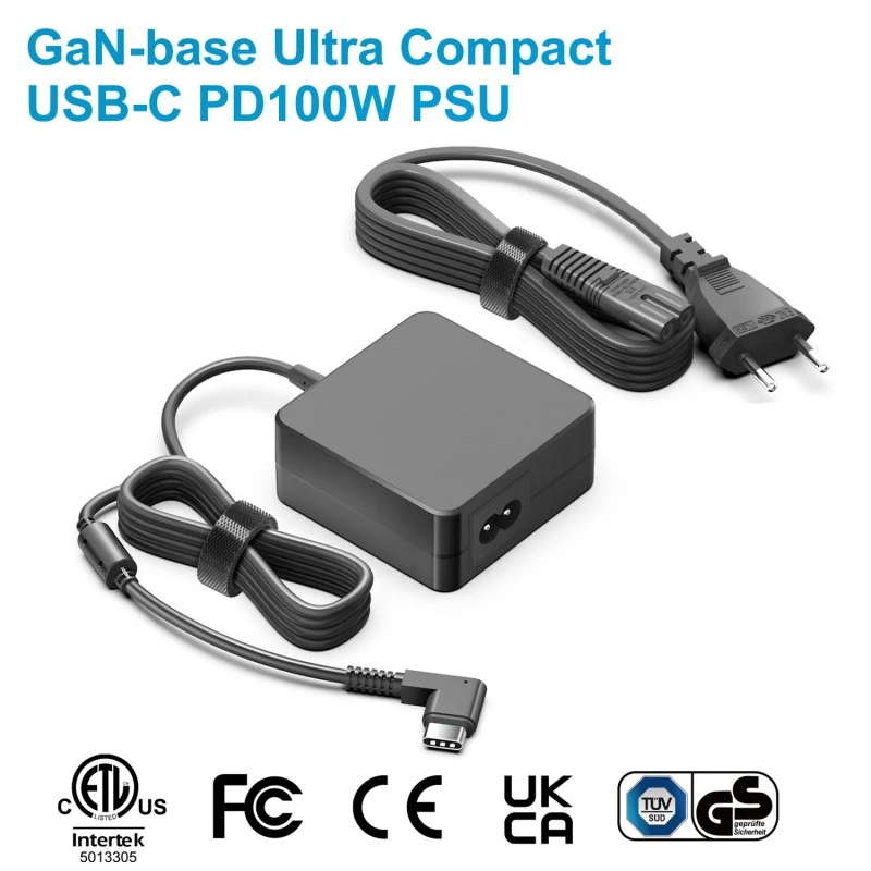 100W GaN Square PD USB-C پاور اڈاپٹر