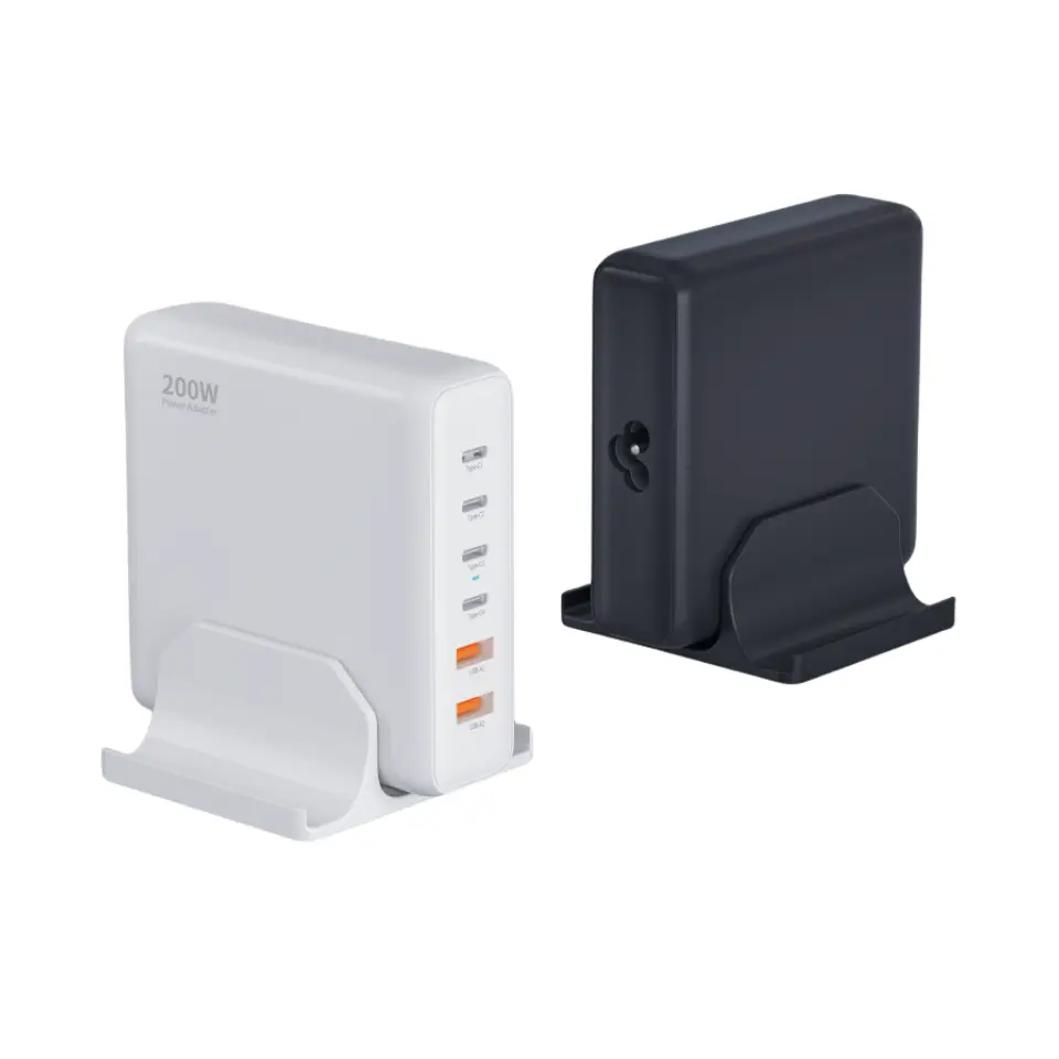 6 ٹائپ سی پورٹ کے ساتھ 200W ڈیسک ٹاپ PD چارجر