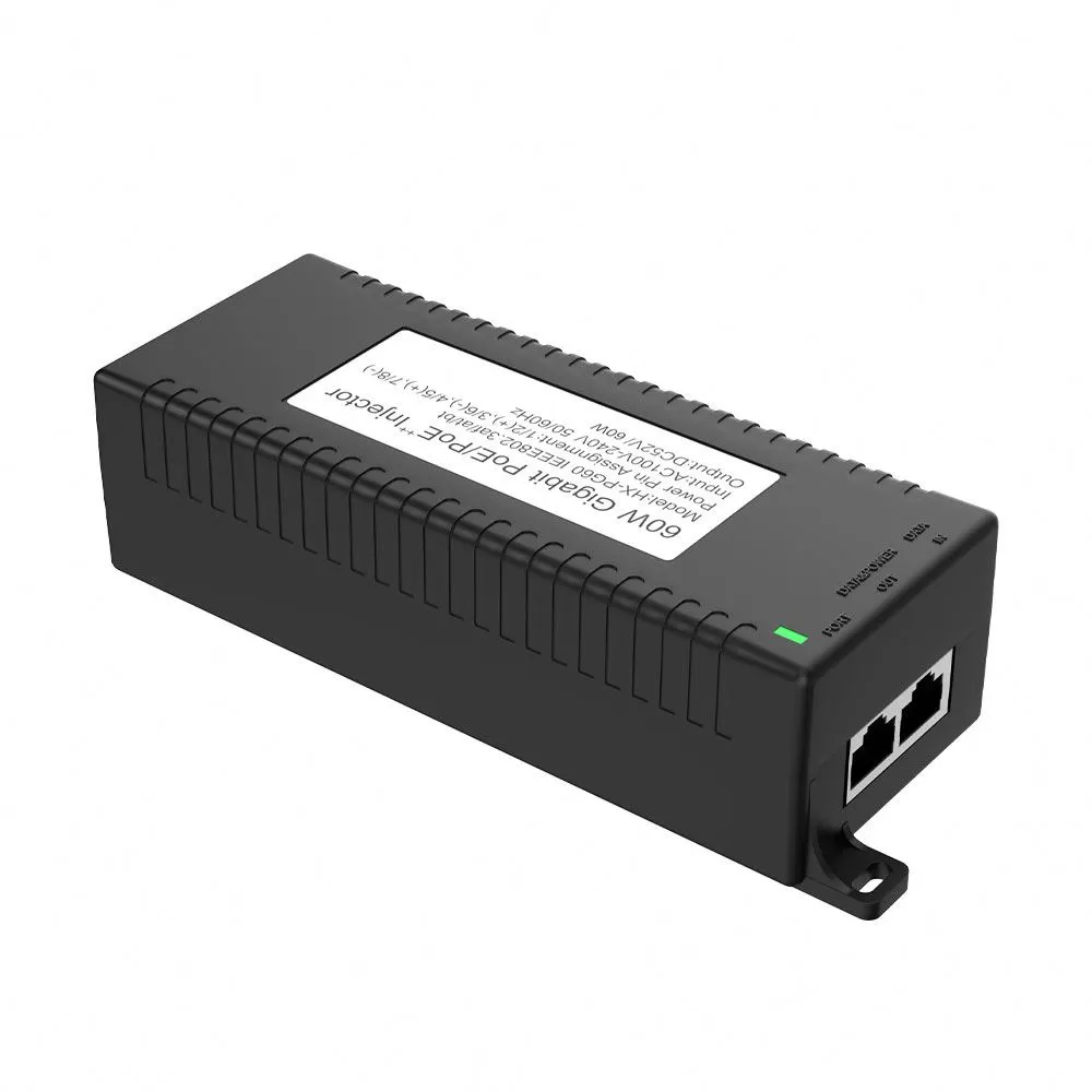 IEEE802.3AF/AT/BT کے ساتھ 60W ڈیسک ٹاپ POE انجیکٹر