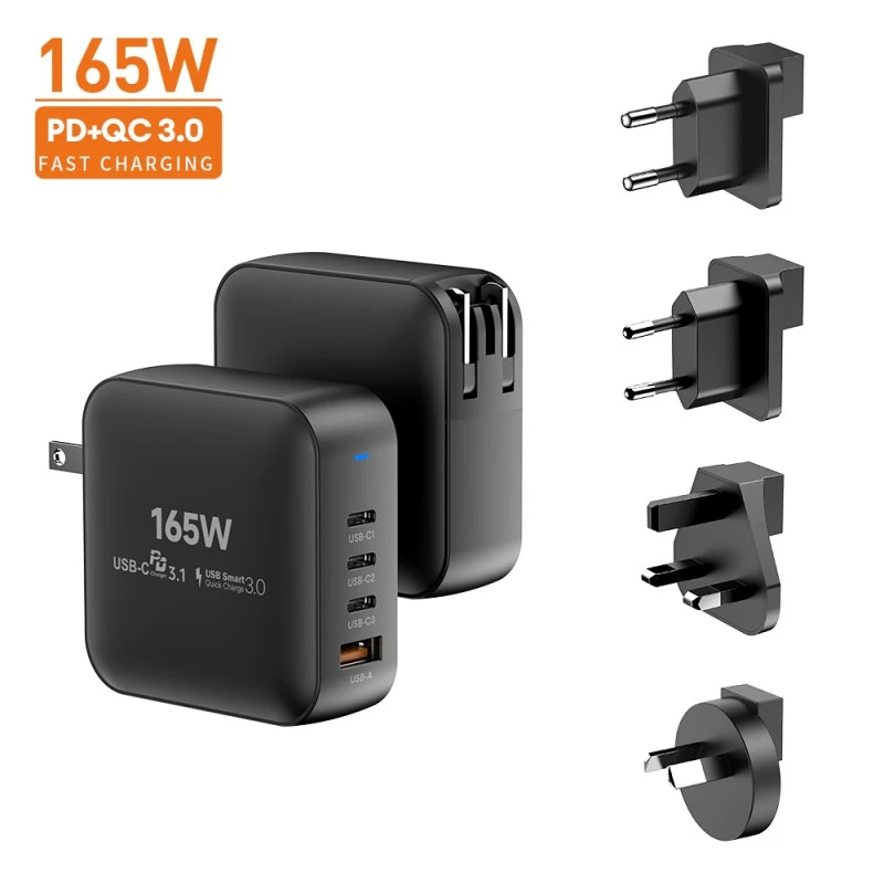 تیز رفتار 165W گان چارجر